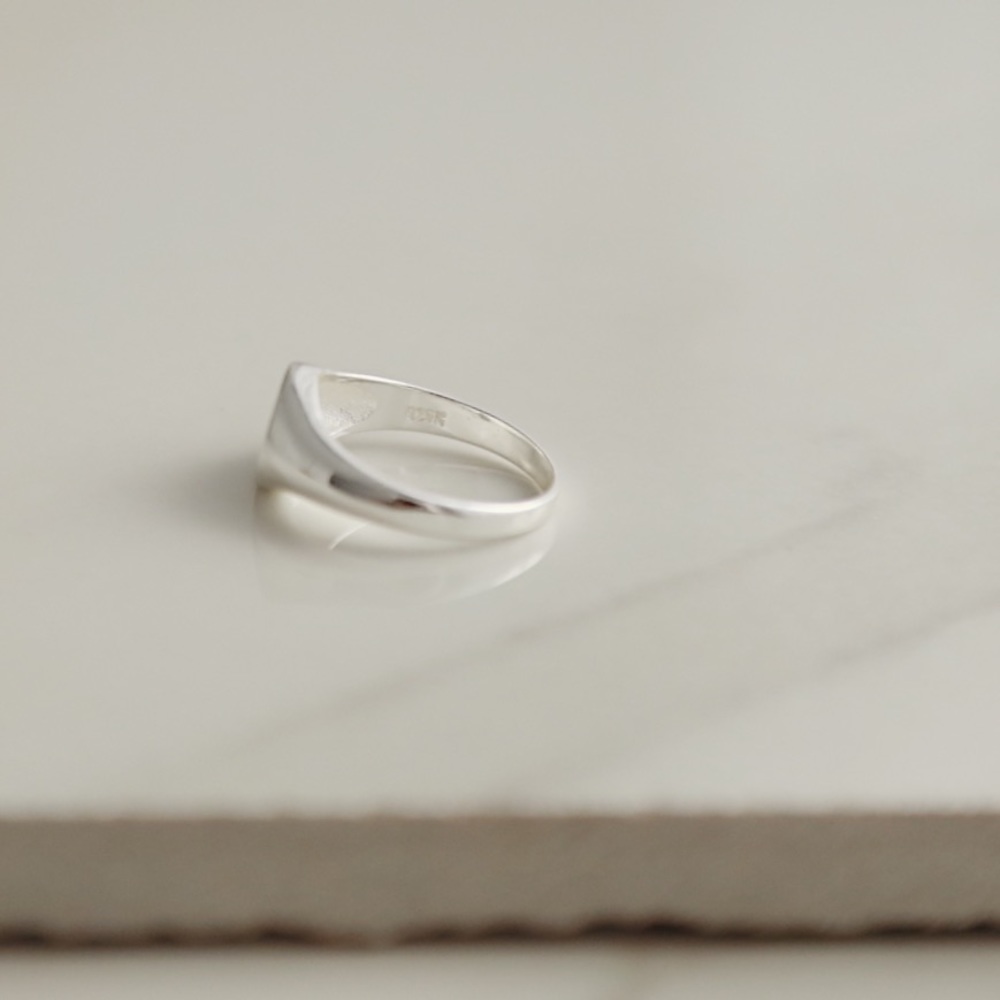 Signet Midi Ring | 925 Silver - Picture 4 of 5